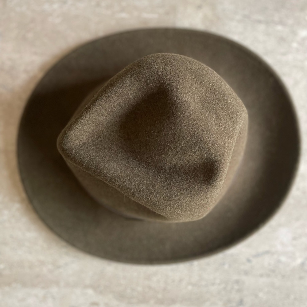 Pendleton Olive Wool Hat with Brown Band - Picture 3 of 10